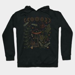 Goblincore Aesthetic Cottagecore Dark Academia Mushroom Hoodie